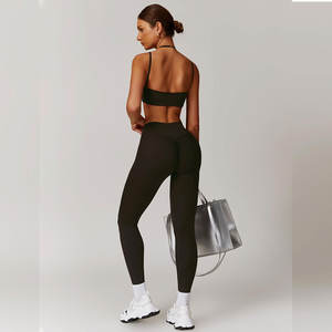 ชุดโยคะสำหรับผู้หญิงชุดเล่นโยคะแบบไร้ตะเข็บชุดเล่นฟิตเนสระบายอากาศได้ดี - Product Image 5