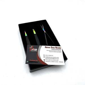 Ensemble de micro-pincettes chirurgicales à pointe arc-en-ciel de précision, kit d'instruments professionnels en acier inoxydable pour une isolation et un contrôle précis, poignée mate - Product Image 5