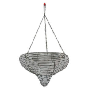 <b>Black</b> Color Powder Coating Iron Wire Hanging <b>Basket</b> at Reasonable Price Metal Hanging <b>Basket</b> for Home & Garden Outdoor <b>Basket</b> - Product Image 1