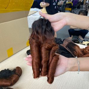 Paquetes de cabello vietnamita virgen de cabello rizado hinchable, paquetes de cabello virgen 100 para mujeres negras Fedex HEN Time - Product Image 4