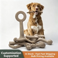 Jouets à mâcher pour chiens en fibre de bois, bâtonnets en forme d'os pour chiots et grands chiens, jouets interactifs pour la dentition, ensembles de jouets pour chiens en gros