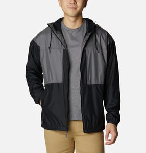 Veste d'extérieur d'hiver imperméable et coupe-vent à logo personnalisé vêtements pour hommes veste coupe-vent noire à bas prix - Product Image 1