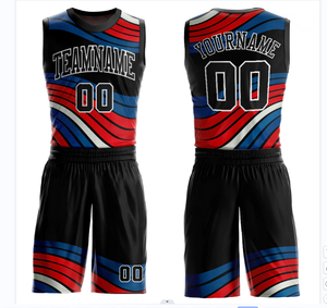 Maillot de basket-ball personnalisé 100% polyester vêtements de basket-ball conceptions uniformes ensembles de sublimation de motif d'équipe de jeunesse - Product Image 2