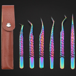 ชุดแหนบต่อขนตา6ชิ้นแบบเคลือบสีทองโลโก้ตามสั่ง - Product Image 5