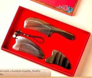Ensemble combiné de peignes en corne de qualité supérieure - Product Image 2