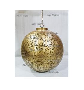 Deluxe Quality Round Shape <b>Lantern</b> In Metal <b>Gold</b> Color Hanging <b>Lantern</b> For Wedding And Home Decoration Use - Product Image 4
