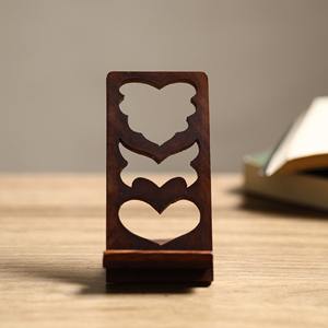 Élégance durable, support de téléphone en bois artisanal - Product Image 4