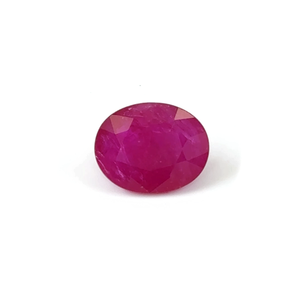 Rubí de Mozambique Natural Sin Tratar de 11.81 ct, Corte Cojín/Ovalado, Gema Suelta Roja/Rosa, Pulido con Calor, Tratamientos con Diamantes/Vidrio de Laboratorio - Product Image 1