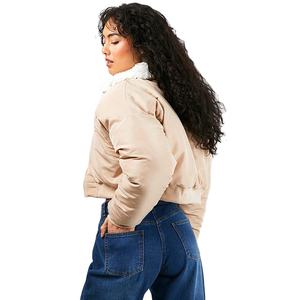 Vestes d'hiver pour femmes grandes tailles, 100% polyester, tissu épais, vêtements décontractés, personnalisables, respirants, fermeture éclair intégrale - Product Image 6