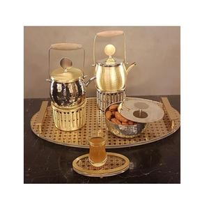 Nouvelle conception acrylique et cuir plateau à thé plus grande qualité Rectangle forme Dessert Fruits plateau en Inde - Product Image 6