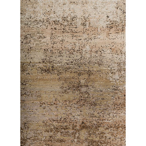 Entropy Ivory Hand Knotted Wool Silk Rug Abstract Aubusson Design Rectangle for Living Room <b>Hallway</b> 10mm for Teenagers Esh-13002 - Product Image 3