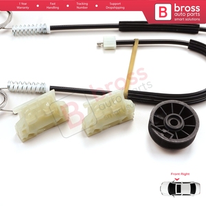 Kit de réparation de lève-vitre BWR905, porte droite, pour 3 Crossback SA SB 2009 et après, 3 portes HB Cabriolet 9222FV - Product Image 4