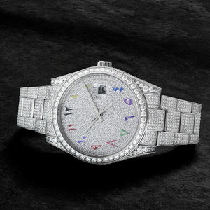 Custom top quality Moissanite VVS diamond <b>watch</b> <b>Waterproof</b> 41mm full Iced Out Luxury Wholesale <b>watch</b> For <b>Men</b> - Product Image 3