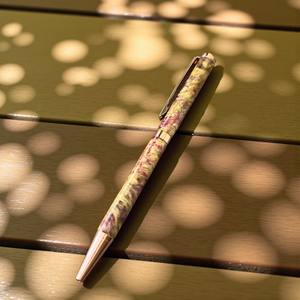 ช่างฝีมือทำด้วยมือปากกาไม้ทรงตัว07มม. สีอำพันหรูหราสำหรับการเขียนและของขวัญ - Product Image 4