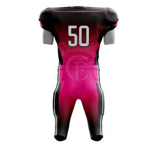 Ropa de entrenamiento de fútbol americano con logotipo personalizado Bajo MOQ Mejor uniforme de tela Manga corta Transpirable Tallas grandes Característica - Product Image 2