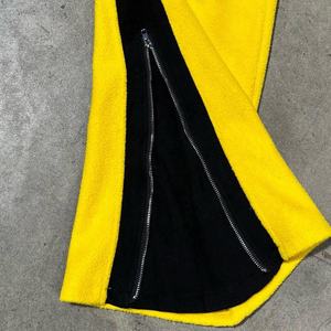 Logo personnalisé Streetwear fermeture éclair sweats à capuche veste survêtement ensemble Sherpa polaire survêtement pantalons de survêtement pour l'hiver grande taille - Product Image 5