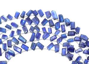 Cuentas de Gemas Naturales de Cianita Azul Facetada de Forma Elegante, Alta Calidad, 7 Pulgadas, Varios Tamaños, Cuentas para Hacer Joyas - Product Image 2