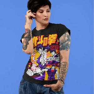 เสื้อยืดผ้าเจอร์ซีย์ลายพิมพ์ 100% คอตตอน Ken Le Survivant น้ำหนักผ้า 240 กรัม พิมพ์ลายแบบสกรีน รุ่น Ins - Product Image 3
