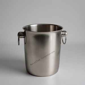 Wine Chiller Metal <b>Ice</b> <b>Bucket</b> Manufacturer Wholesale Price High Quality Stainless Steel Champagne Beer Beverage Barware <b>Buckets</b> - Product Image 5