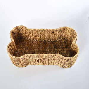Panier en forme d'os en jacinthe d'eau, fait à la main, panier de rangement en forme d'os, artisanat naturel du Vietnam - Product Image 6