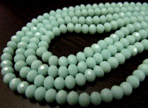 Lumière Amazonite Hydro quartz Rondelle Micro Facettes 6mm Perles Strand 17 pouces de long environ - Product Image 3