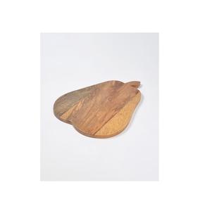 Planche à découper ronde en bois personnalisée de luxe avec couleur rustique naturelle avec un manche en bois pour suspendre le bloc à découper - Product Image 2