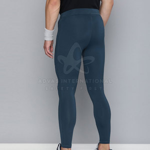 Mallas de hombre de nuevo diseño 2025, Spandex duradero/poliéster, ligero, de secado rápido, sin costuras, cintura elástica, longitud completa, personalizable - Product Image 3