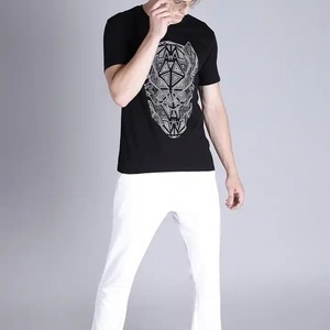 Impresión personalizada al por mayor de su logotipo de marca 100% camisas de algodón en blanco de gran tamaño para hombres camiseta lisa boxy Casual camisetas para hombres - Product Image 2