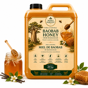 Miel de Baobab Honey Harvest, 20 kg, Pura y Natural de Madagascar, Cruda, Sin Pasteurizar, Cosechada a Mano, Calidad Premium - Product Image 1