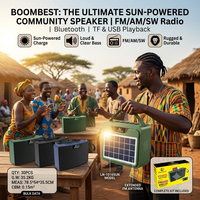 LN1016SUN Enceinte solaire radio 3 bandes FM AM SW, basses puissantes, volume élevé, pour extérieur, vente en gros, très demandée en Afrique