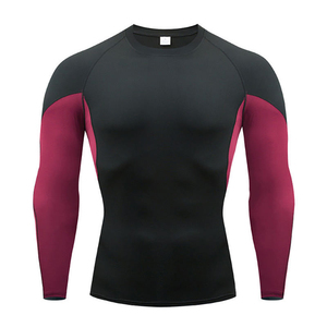 Camiseta de Rashguard Unisex para BJJ, Antibacteriana, Manga Larga, Costuras en Contraste, Transpirable, Absorbe la Humedad, Compresión, Gimnasio, MMA, Anti-UV - Product Image 1