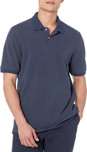 Polo de piqué de algodón de corte regular para hombre de alta calidad al por mayor, Polo de hombre de talla grande con estampado de letras lavadas de diseño personalizado - Product Image 2