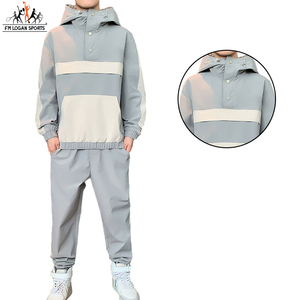 Vêtements de sport personnalisés, survêtement coupe-vent Hip-Hop, Patchwork, pour hommes, par FM LOGAN SPORTS, 2 pièces - Product Image 6