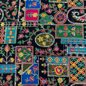 Tela de Crepé Tejida Natural Pura, Bordada, Teñida, Ecológica, Transpirable, de Peso Medio para Ropa de Niñas, Bolsos y Textiles para el Hogar - Product Image 1