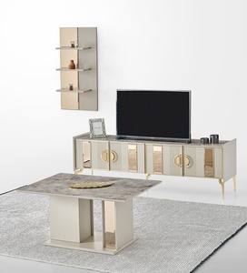 Juego de comedor moderno y elegante silla de madera extensible con diseño contemporáneo para el hogar Cocina Hotel Villa Estilo clásico - Product Image 1