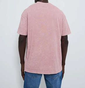 2025 personnalisé hommes poids lourd Boxy Fit T-Shirt nouveau haute qualité surdimensionné 100% coton à la mode tricoté blanc T-Shirt pour - Product Image 4
