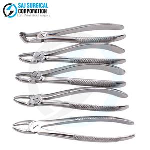 Pinces dentaires pédiatriques certifiées CE Kit 10 pièces en acier inoxydable de petite taille pour l'extraction de dents SAJ chirurgical - Product Image 3