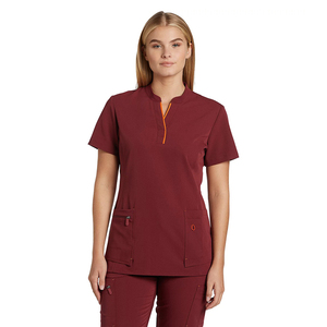 Ensembles d'uniformes d'allaitement à manches courtes tricotés 100% coton respirant confortable gommages médicaux unisexe uniformes d'hôpital - Product Image 1