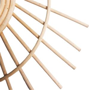 Espejo redondo pequeño de ratán de bambú de alta calidad, decoración de espejo de baño, muebles de dormitorio de Color de tamaño personalizado - Product Image 3