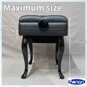 Petit banc de chaise de piano en bois souple moderne Vente en gros Siège réglable à double poignée pour accessoires d'instruments de musique - Product Image 2