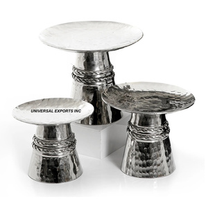 Ensemble de deux bols à chocolat martelés noirs avec finition dorée, forme ronde, table de luxe, nouveau bol à chocolat - Product Image 6