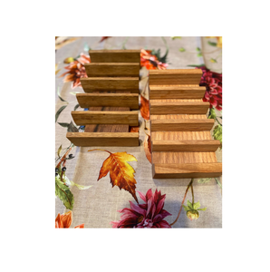 Estante de madera ecológico para tortillas, soporte para tacos, bandeja para Cocina, Restaurante, soporte para tacos para 2 piezas de color madera natural - Product Image 1