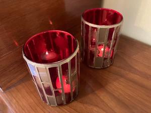 Bougeoir décoratif en verre, bougeoir à thé, décoration d'intérieur idéale, élégant, en mosaïque de verre, pour mariages et restaurants - Product Image 3