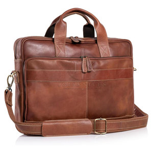 In Stock Premium Quality Genuine <b>Leather</b> Modern Crossbody & Shoulder <b>Laptop</b> <b>Bags</b> Comfortable Adults Waterproof Eco-Friendly - Product Image 4