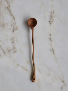 Cuillère en bois de manguier polie à la main indienne pour la décoration de la cuisine et le service de fête, cuillères de service pour la cuisine et les fêtes - Product Image 3