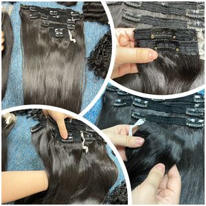 Nouvelles extensions de cheveux Ivirgo Hair Vietnam Raw Clip-in, 100% cheveux humains, cheveux vierges vietnamiens Remy, lisses, trame simple, qualité 10A - Product Image 1