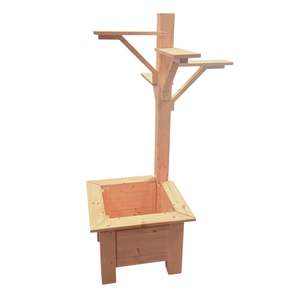 Fioriera in Legno Rustico Fatta a Mano, Casetta per Uccelli, Espositore per Vasi da Giardino Esterno (Decorazioni Non Incluse) - Product Image 6