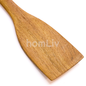 Espátula de Madera de Teca Yuka Ecológica y Natural, Material Sostenible, Seguro para Alimentos, Sin Pintura ni Barniz, Halal, Utensilios de Cocina Personalizados - Product Image 5