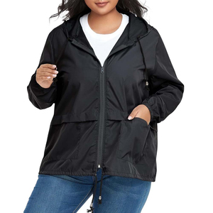 Vestes imperméables de randonnée en plein air pour femmes, vêtements de pluie respirants noirs, coupe-vent, veste de pluie imperméable, veste de neige - Product Image 3