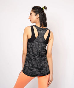 Camiseta sin mangas con tirantes para mujer, blusa deportiva holgada transpirable con lazo en la espalda para correr, 2022 - Product Image 4